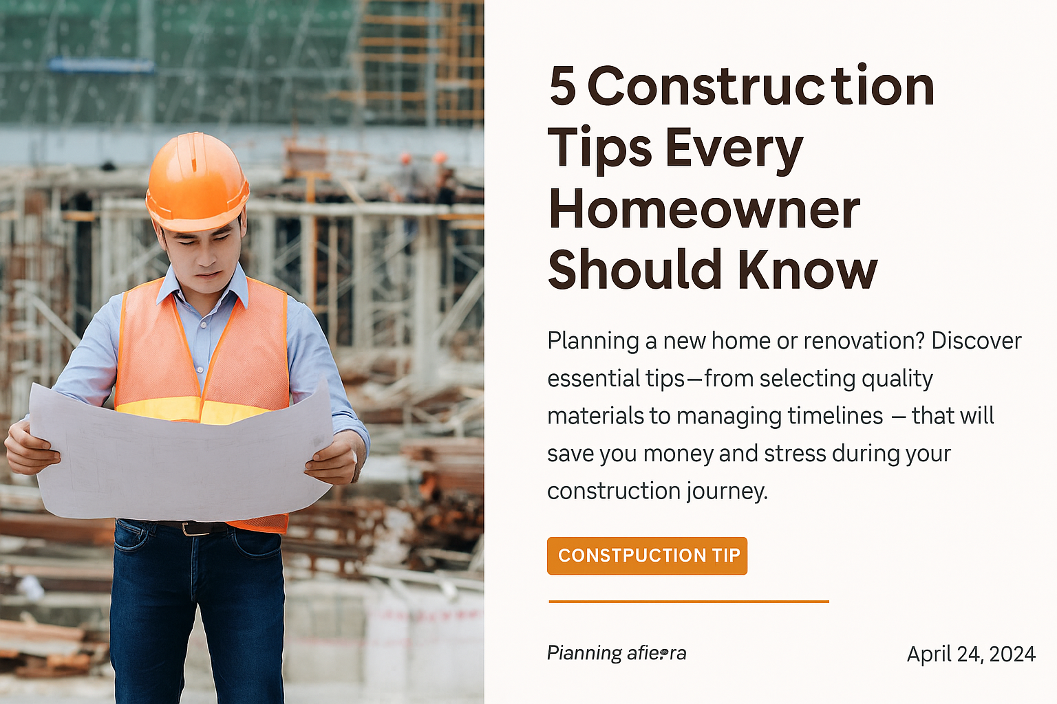 5 Smart Construction Tips Every Homeowner Should Know