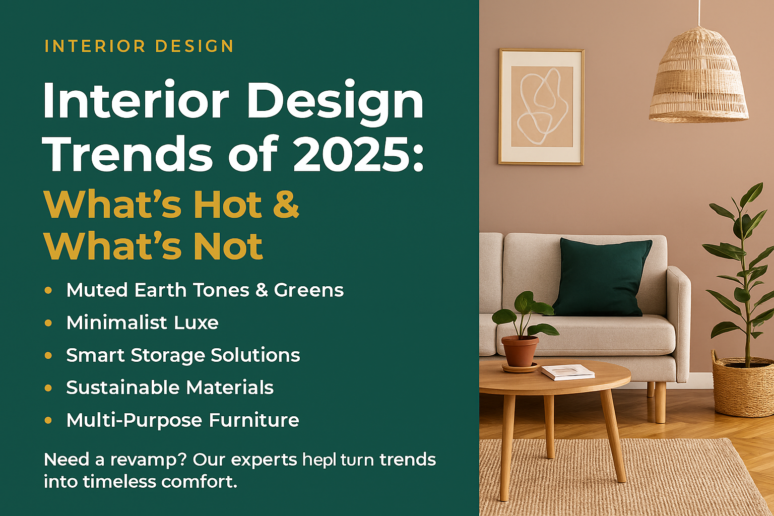 Interior Design Trends of 2025: What’s Hot & What’s Not